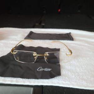 Clear leopard series metal glasses
